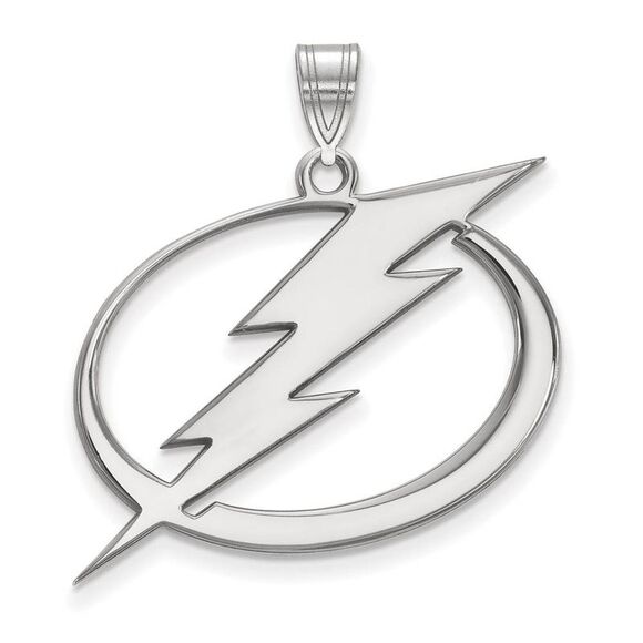 Sterling Silver NHL Tampa Bay Lightning XL Pendant
